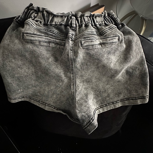 High waisted acid wash shorts. NWT - Picture 2 of 2